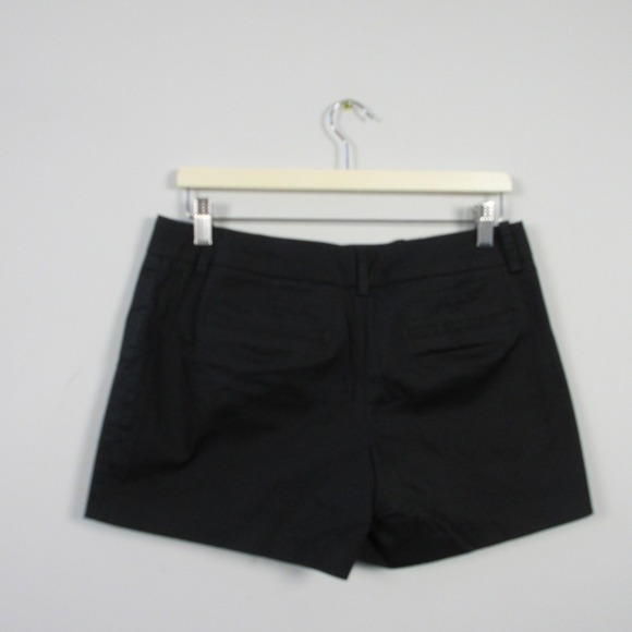 Club Monaco Shorts Micro Women 6 Black Cotton Zip Low Rise y2k Casual Preppy 208 - Picture 12 of 12